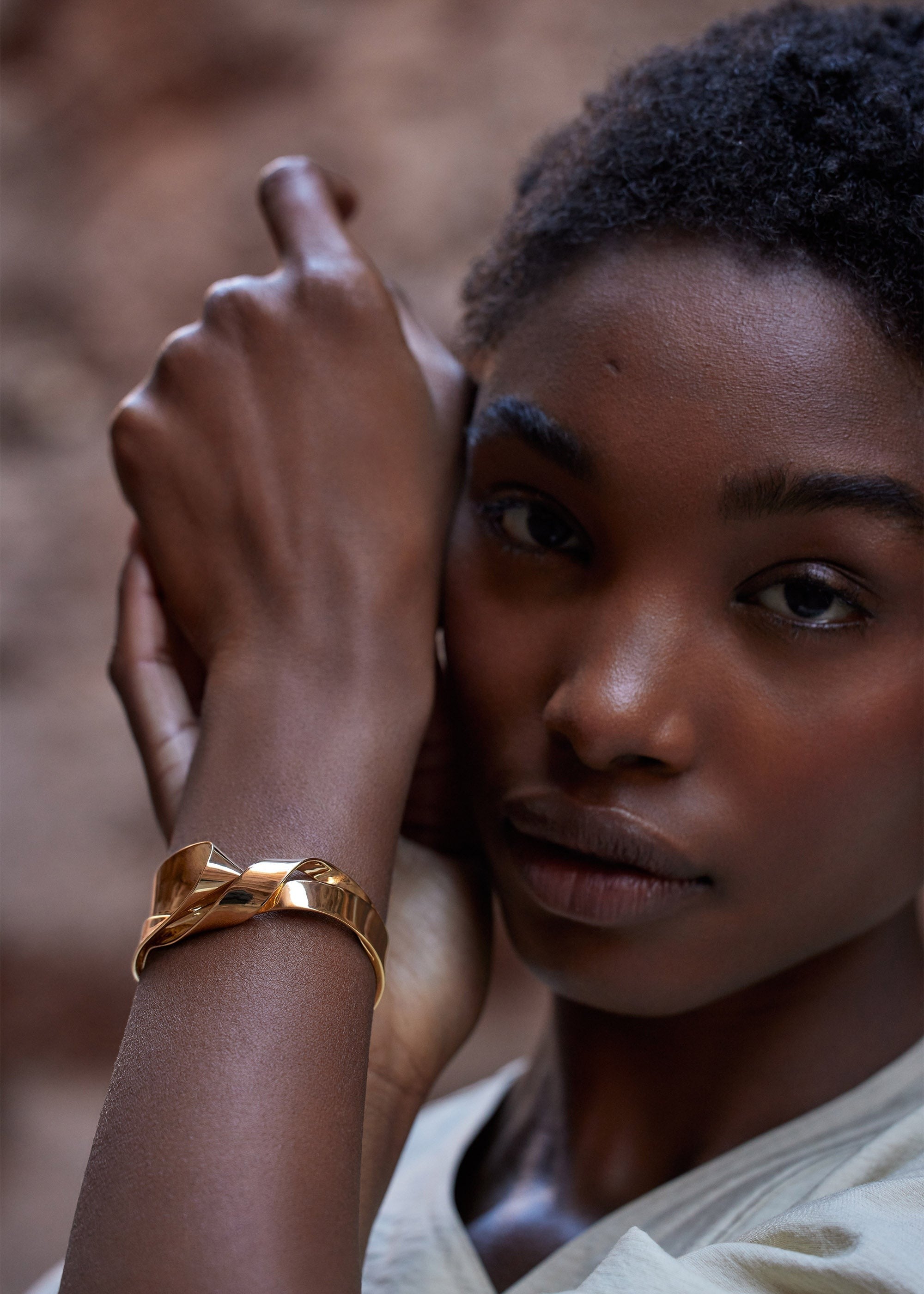 Cuff - 24 carat gold gilded