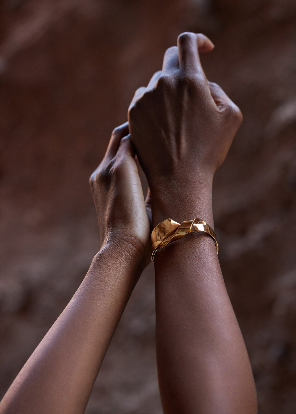 Cuff - 24 carat gold gilded