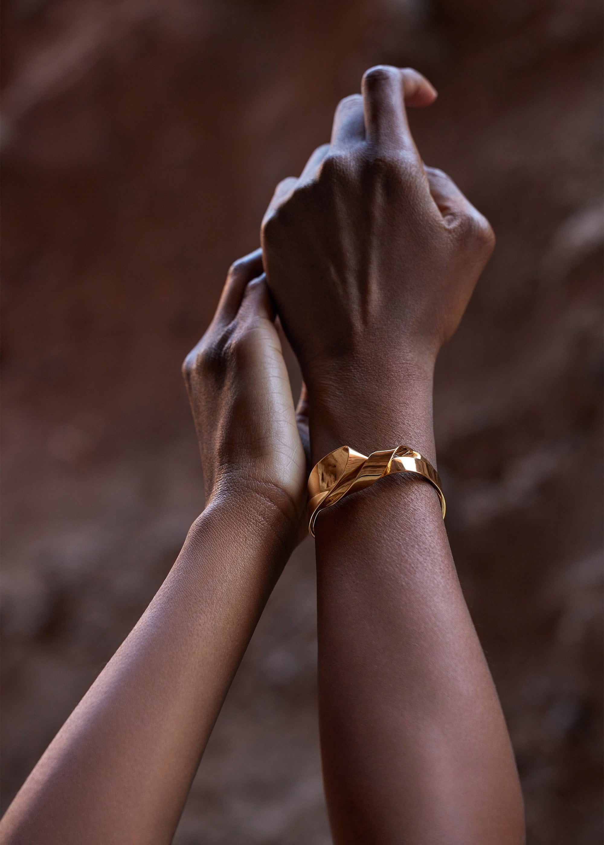 Cuff - 24 carat gold gilded