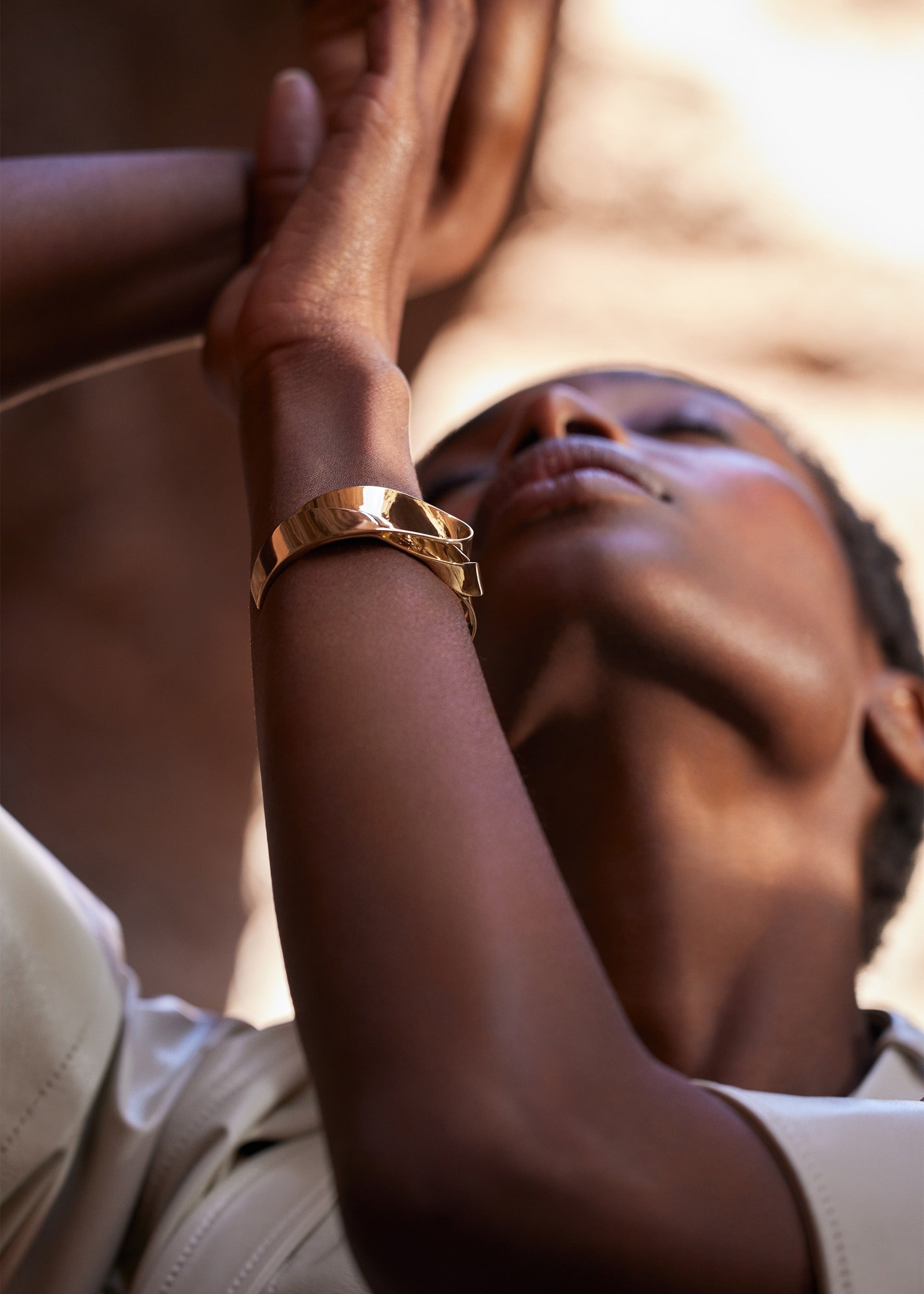 Cuff - 24 carat gold gilded
