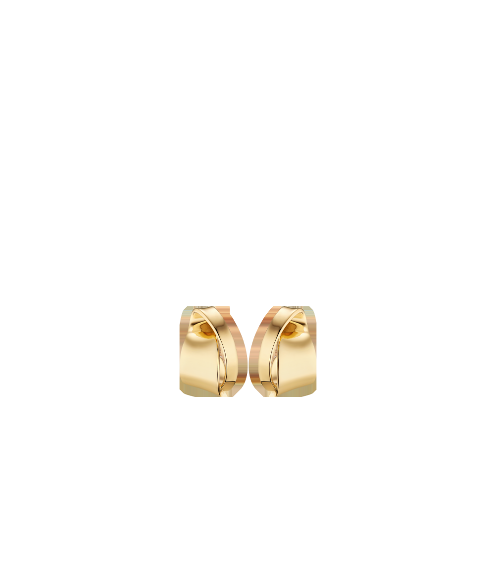 Earrings - 24 carat gold-gilded