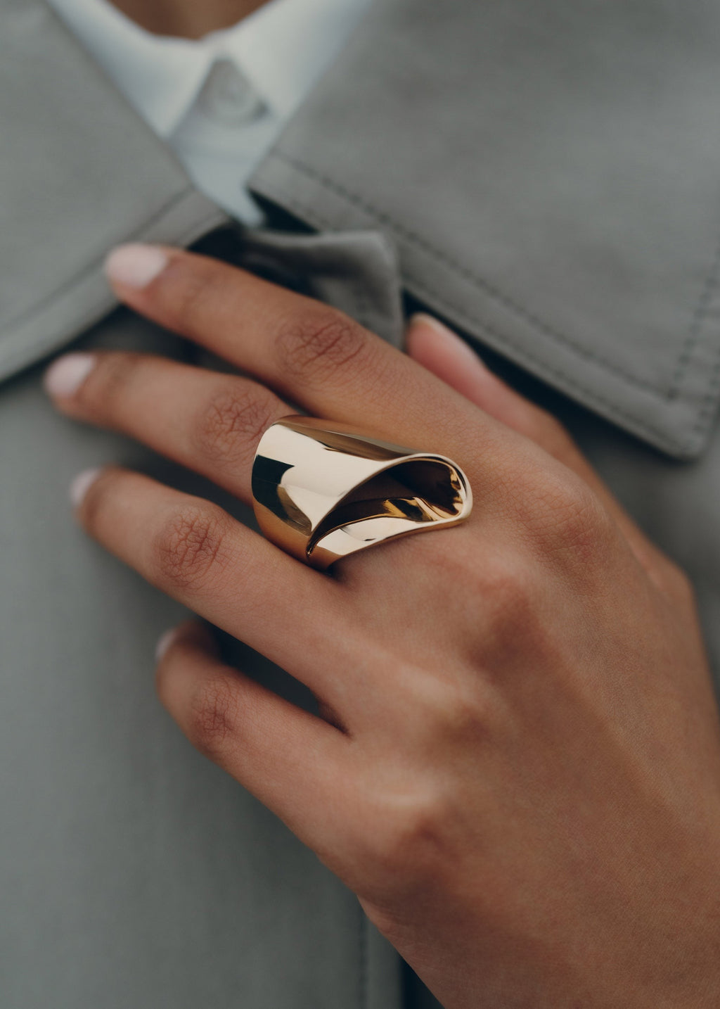 Ring - 24 carat gold gilded