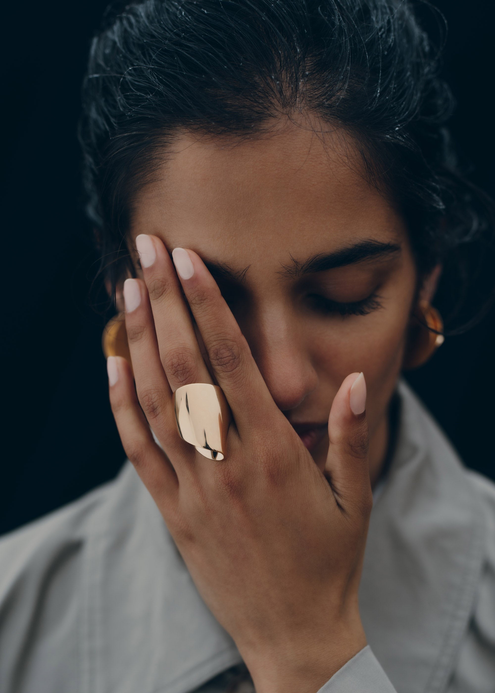 Ring - 24 carat gold gilded