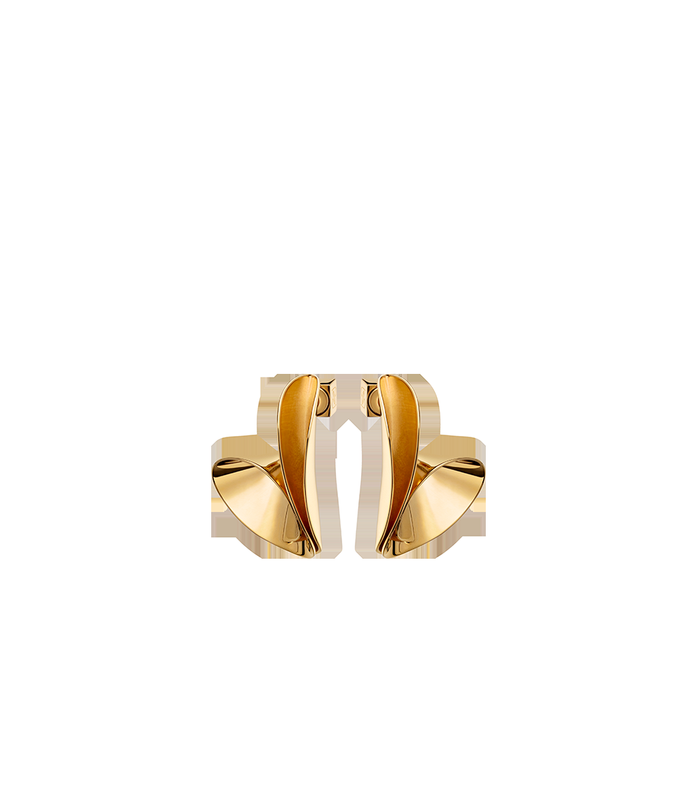 Earrings - 24 carat gold gilded
