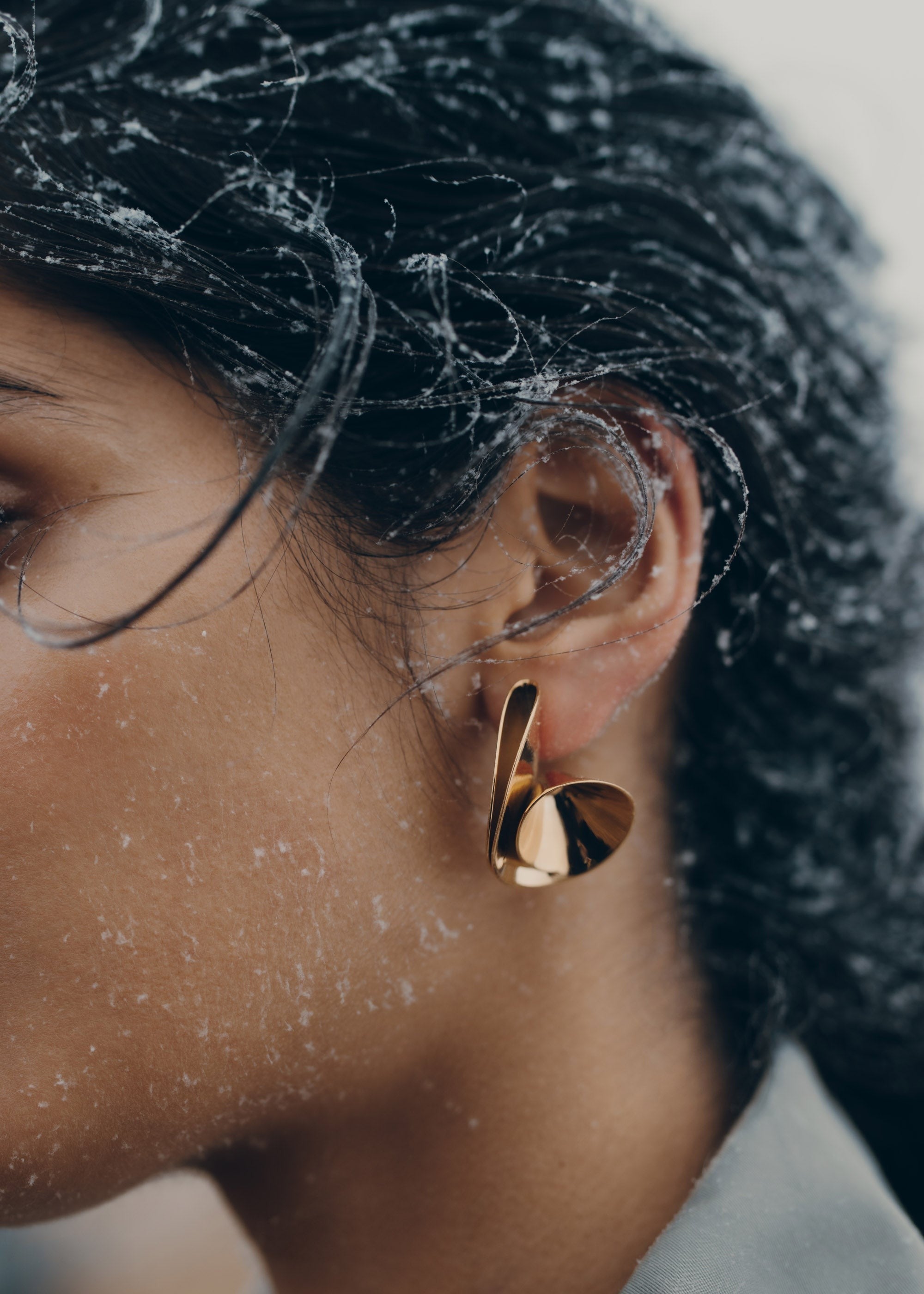 Earrings - 24 carat gold gilded