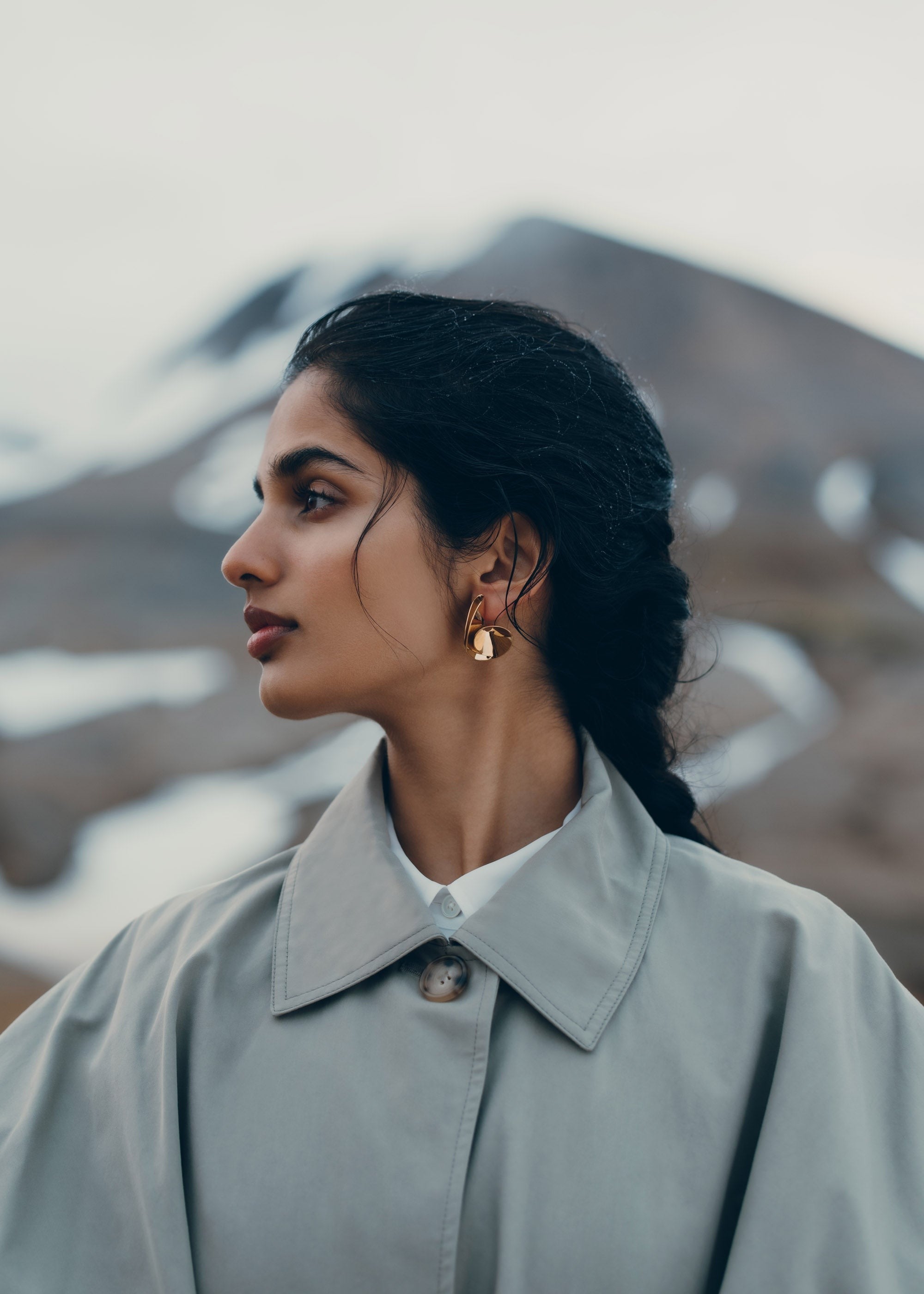 Earrings - 24 carat gold gilded