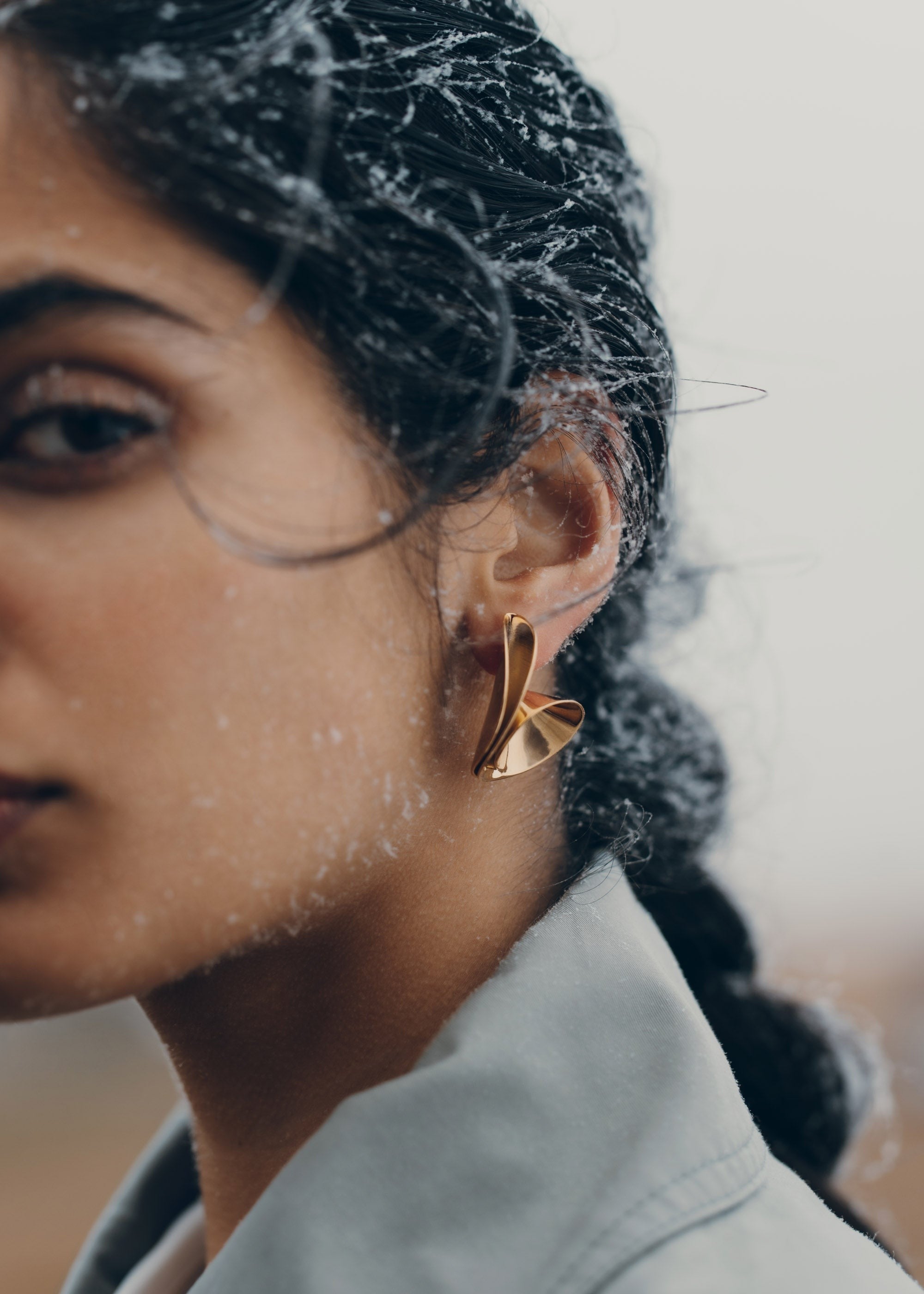 Earrings - 24 carat gold gilded