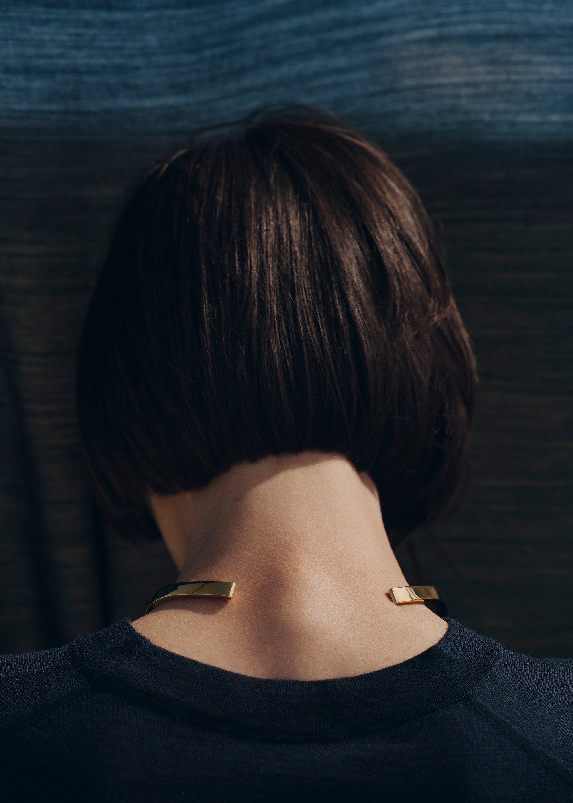 Necklace - 24 carat gold-gilded