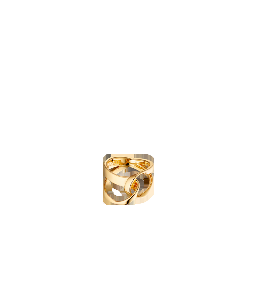 Ring - 24 carat gold-gilded
