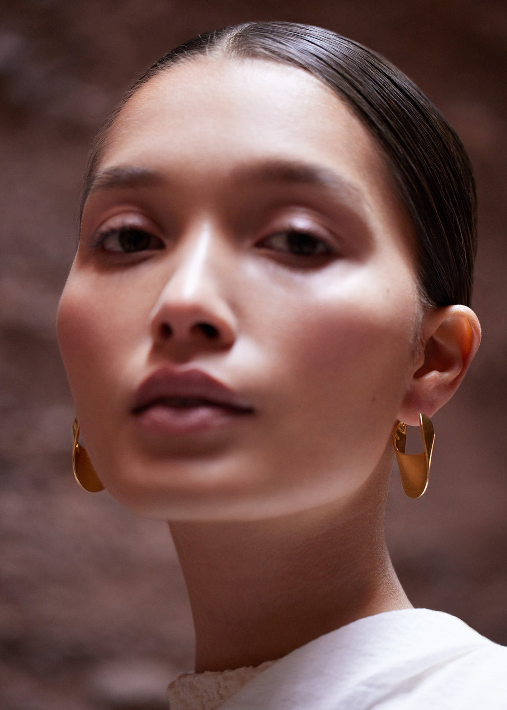 Slim Hoop Earrings - 24 carat gold gilded