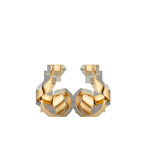 Earrings - 24 carat gold-gilded