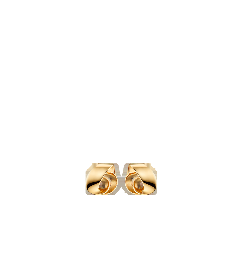 Stud Earrings - 24 carat gold gilded