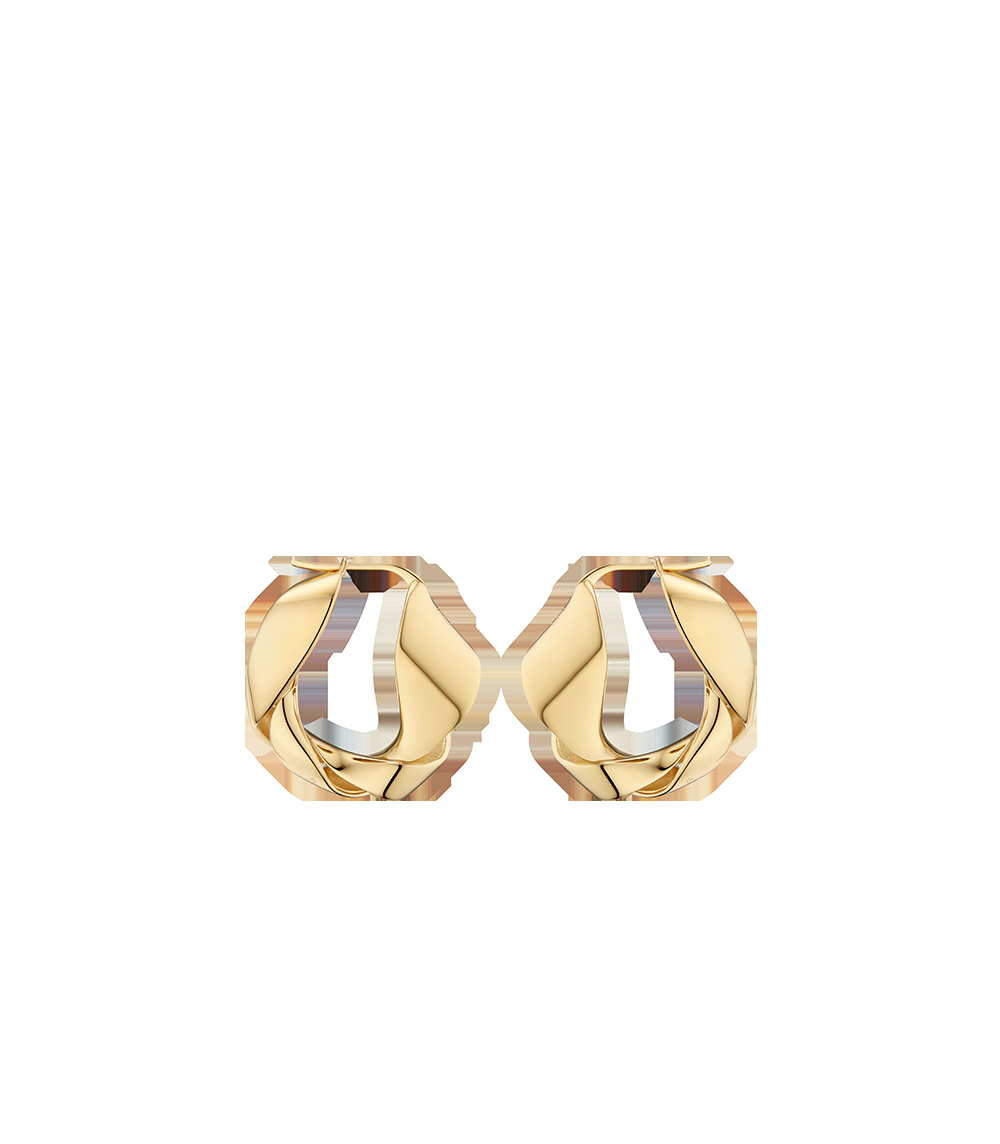 Hoop Earrings - 24 carat gold-gilded