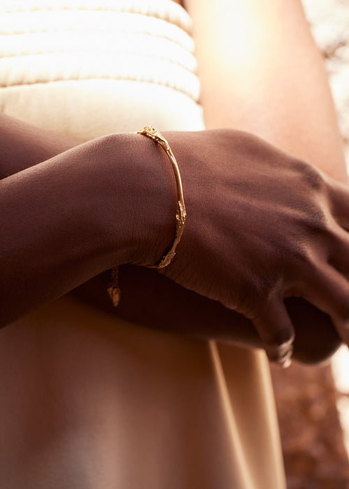 Bangle - 24 carat gold gilded