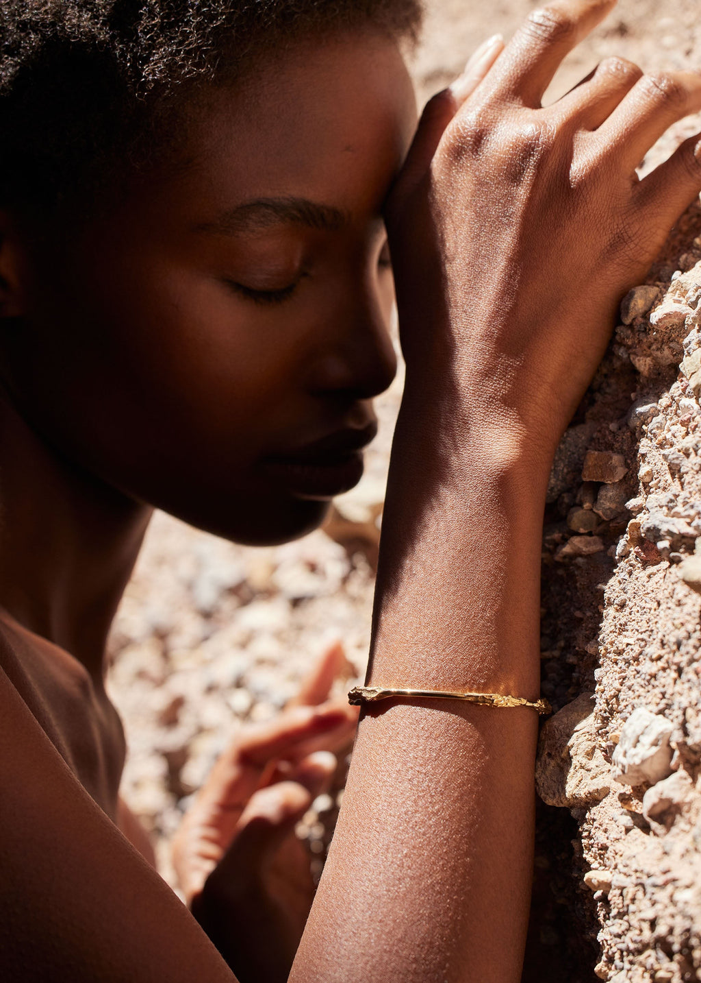 Bangle - 24 carat gold gilded