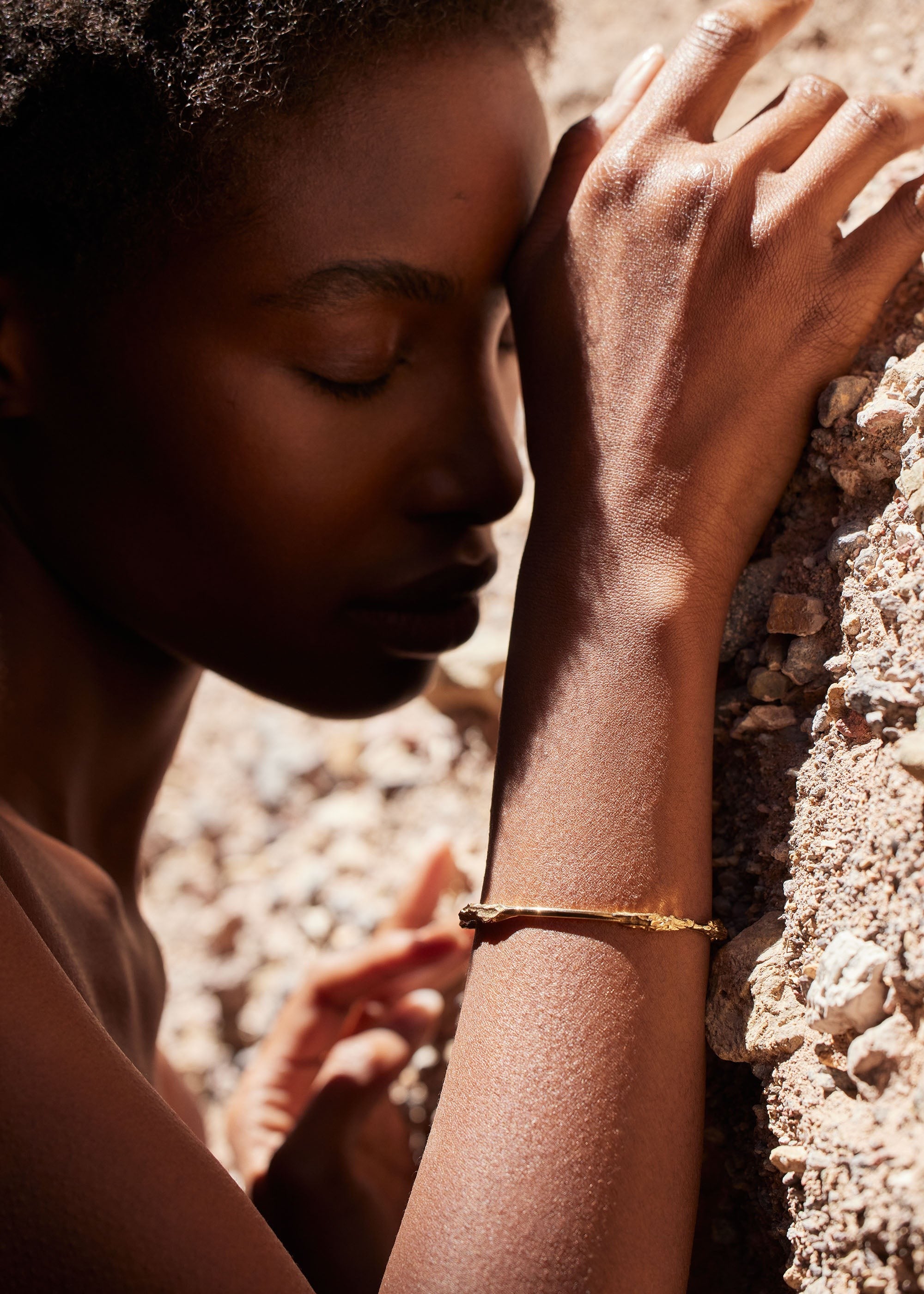 Bangle - 24 carat gold gilded