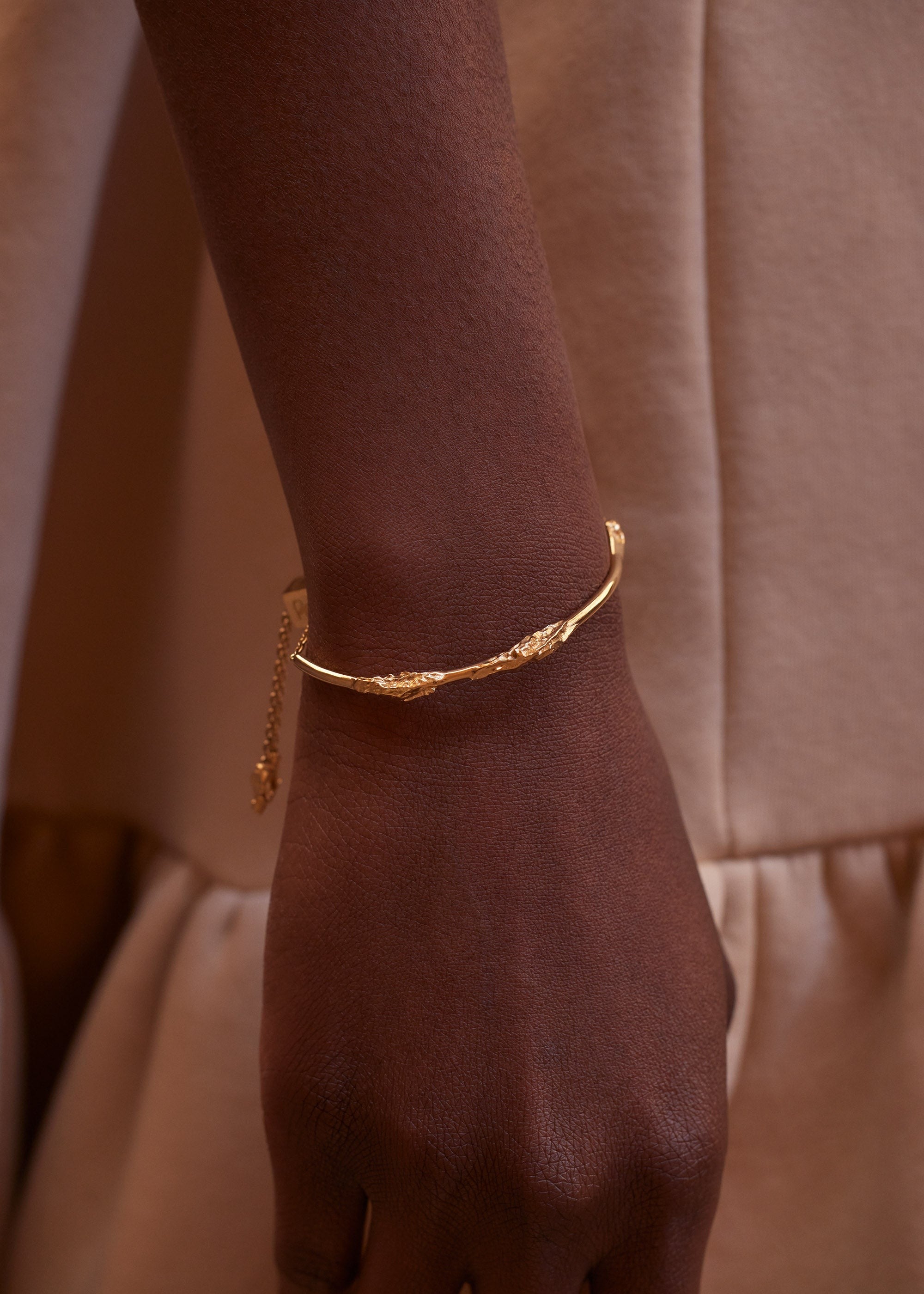 Bangle - 24 carat gold gilded