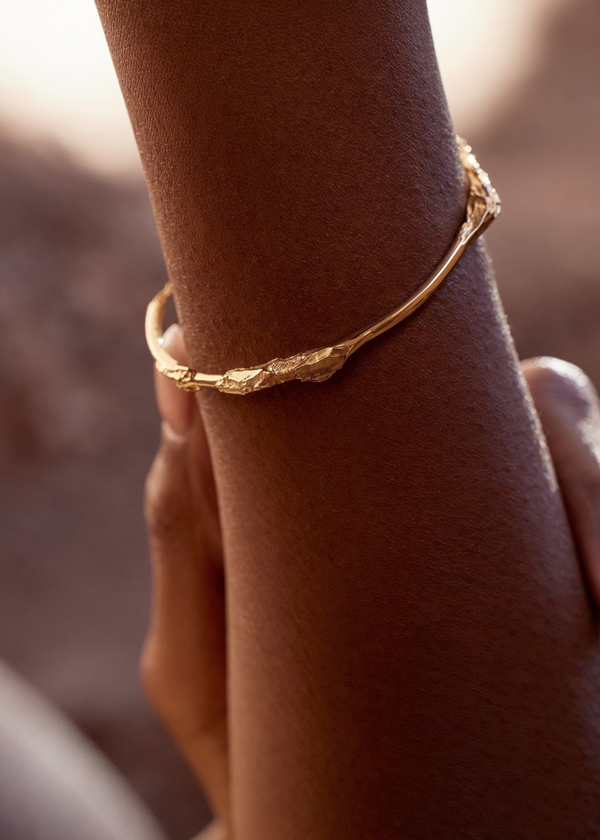 Bangle - 24 carat gold gilded