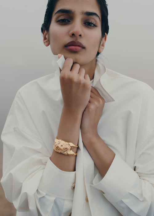 Cuff - 24 carat gold gilded