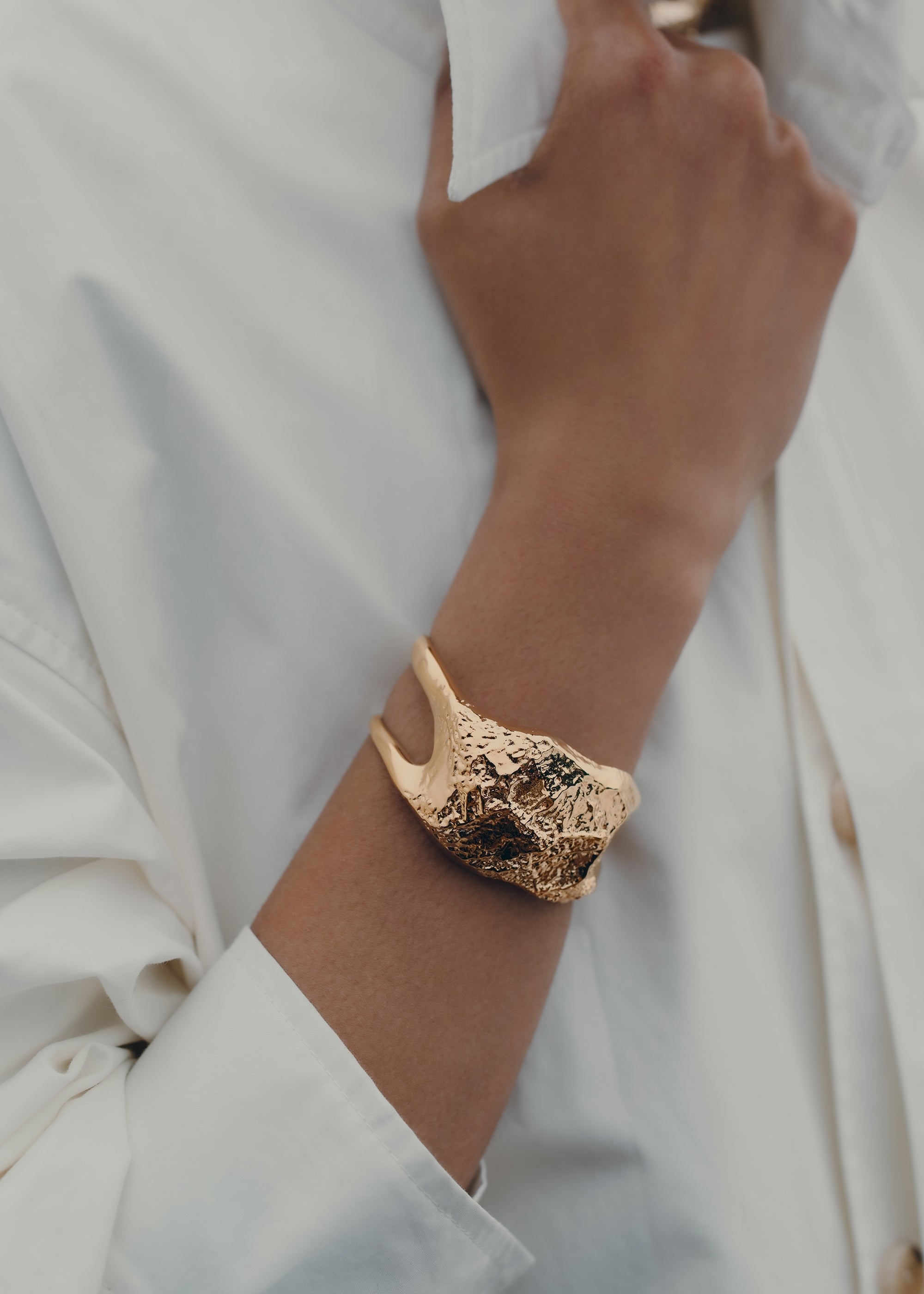 Cuff - 24 carat gold gilded