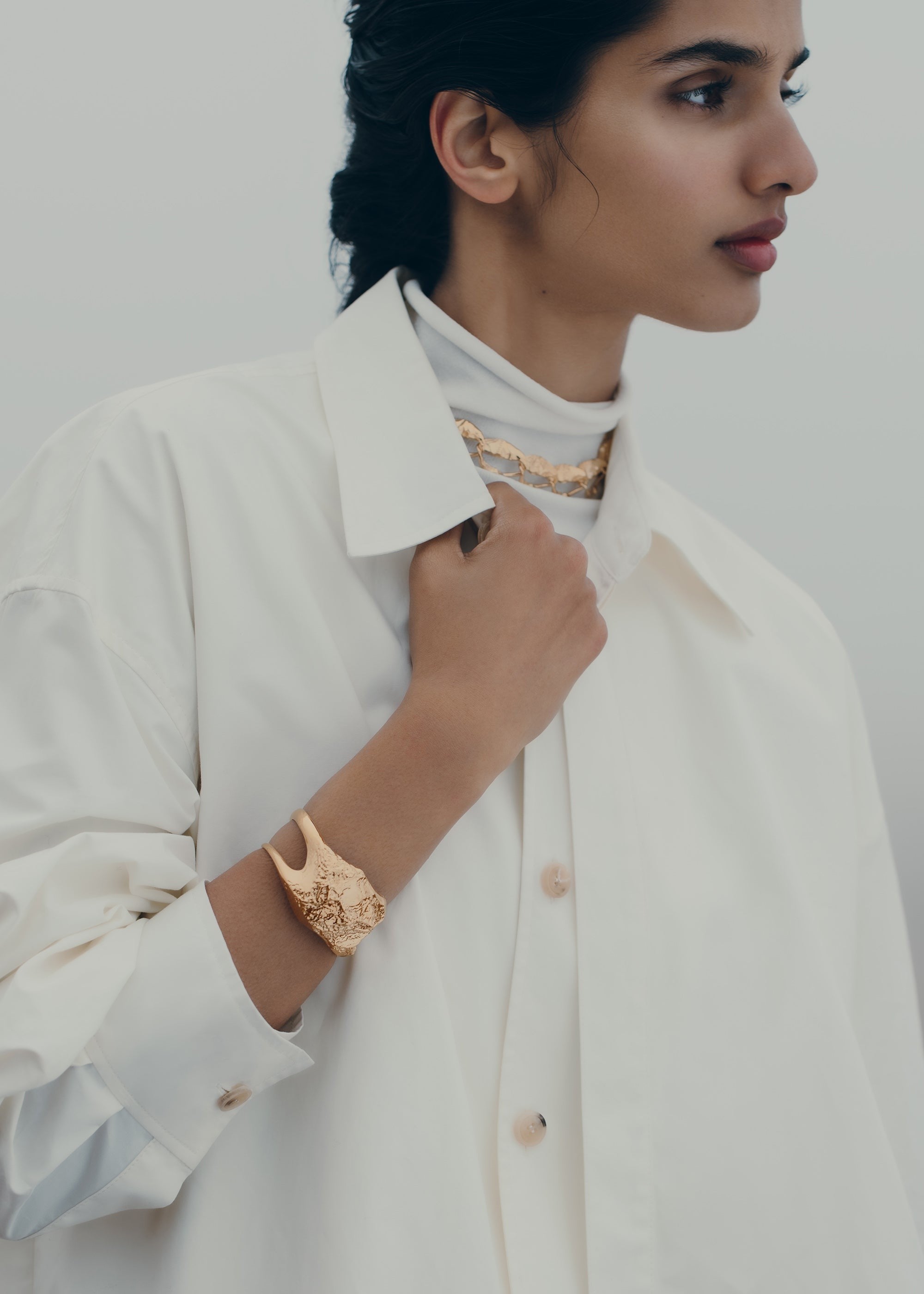 Cuff - 24 carat gold gilded