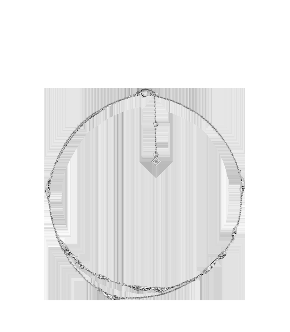 Jewellery - Silver in rhodium plated brass
