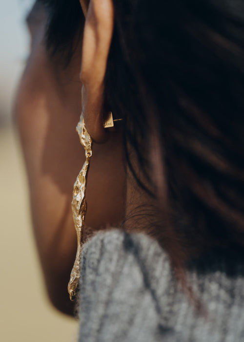Drop Earrings - 24 carat gold-gilded edition
