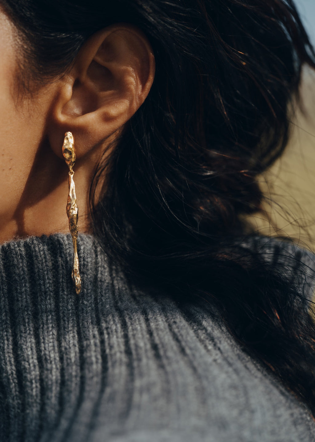 Drop Earrings - 24 carat gold-gilded edition