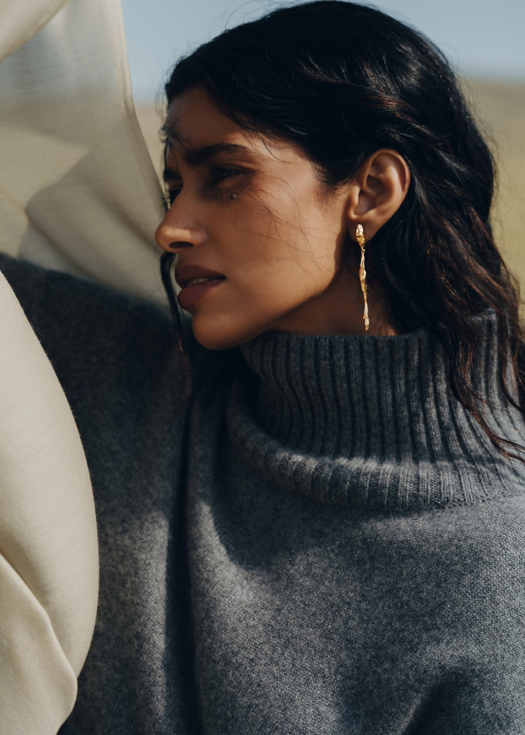 Drop Earrings - 24 carat gold-gilded edition