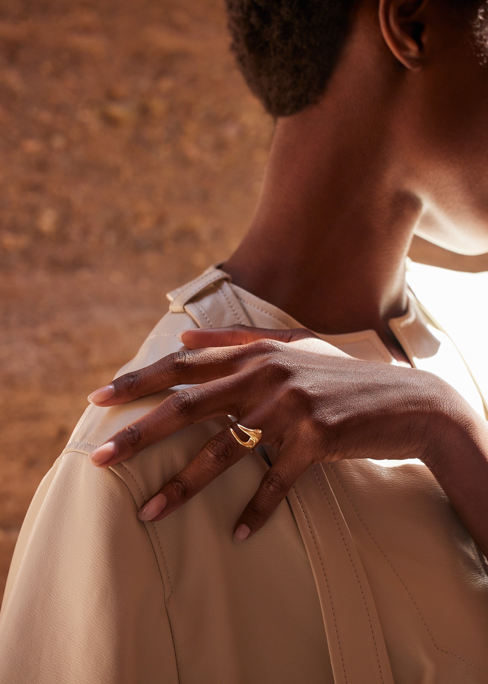 Ring - 24 carat gold gilded