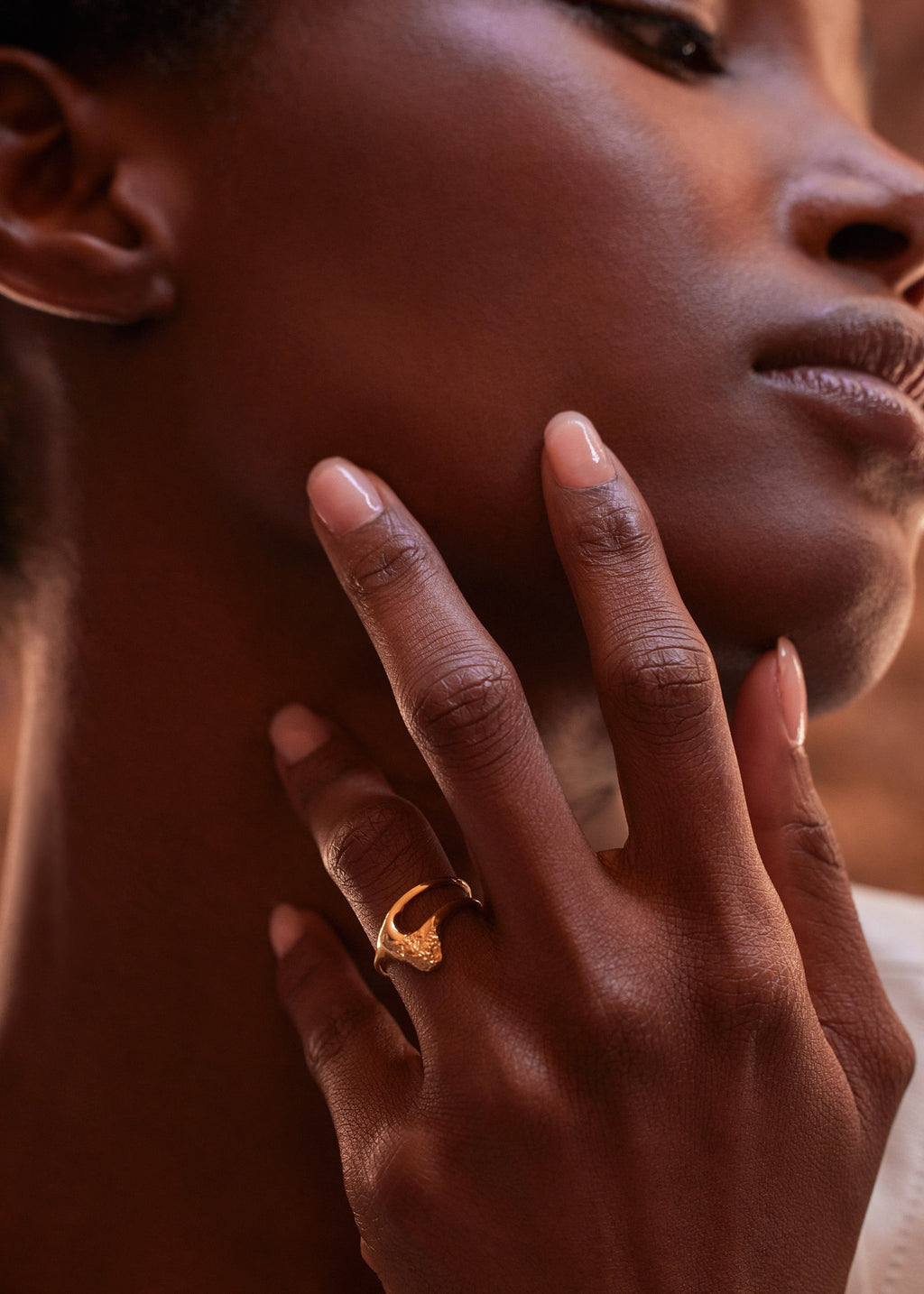 Ring - 24 carat gold gilded