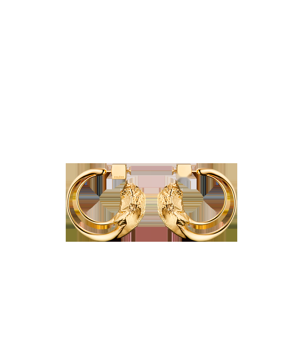Hoop Earrings - 24 carat gold gilded