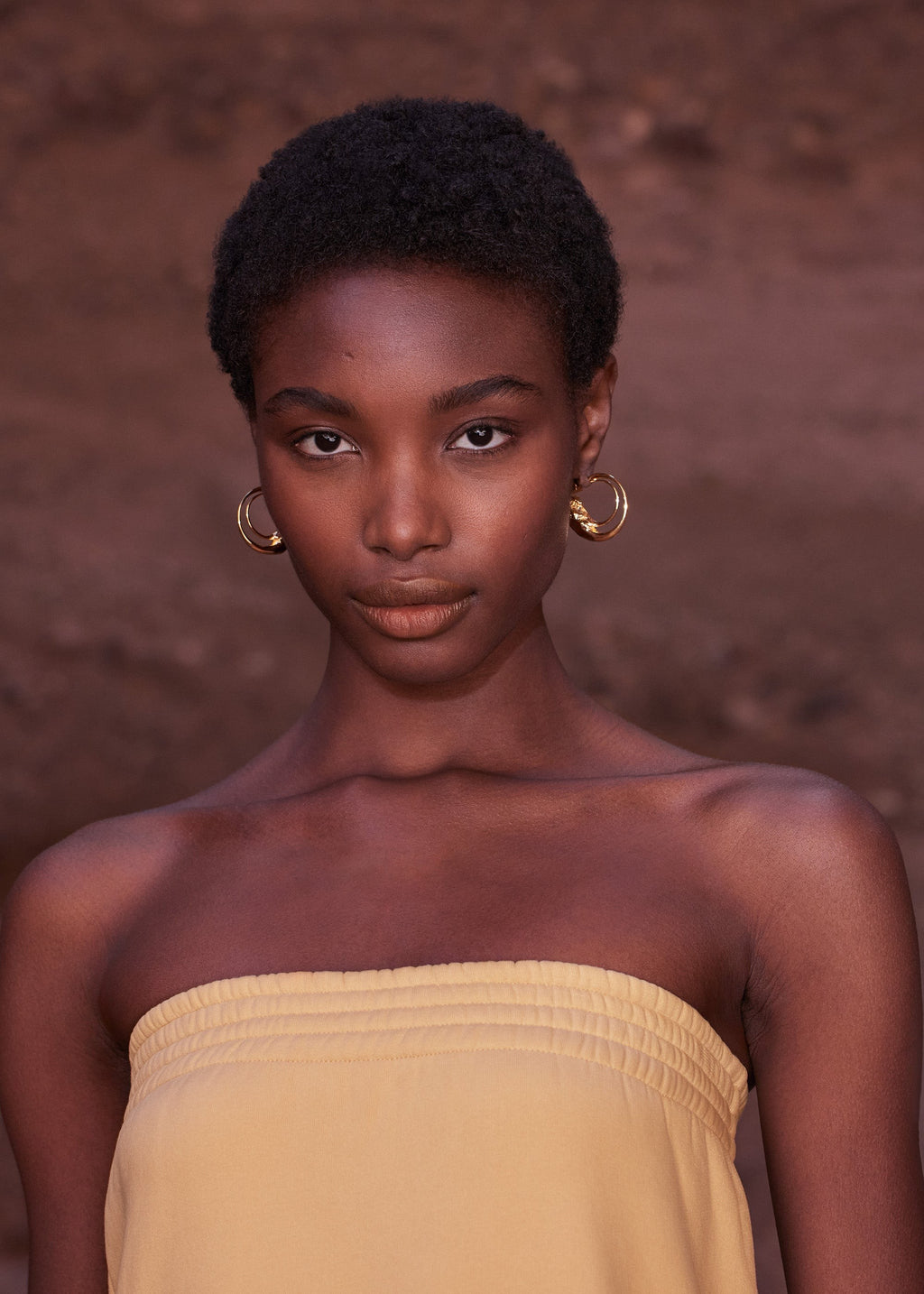 Hoop Earrings - 24 carat gold gilded