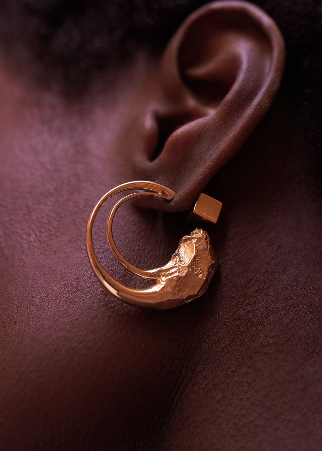 Hoop Earrings - 24 carat gold gilded