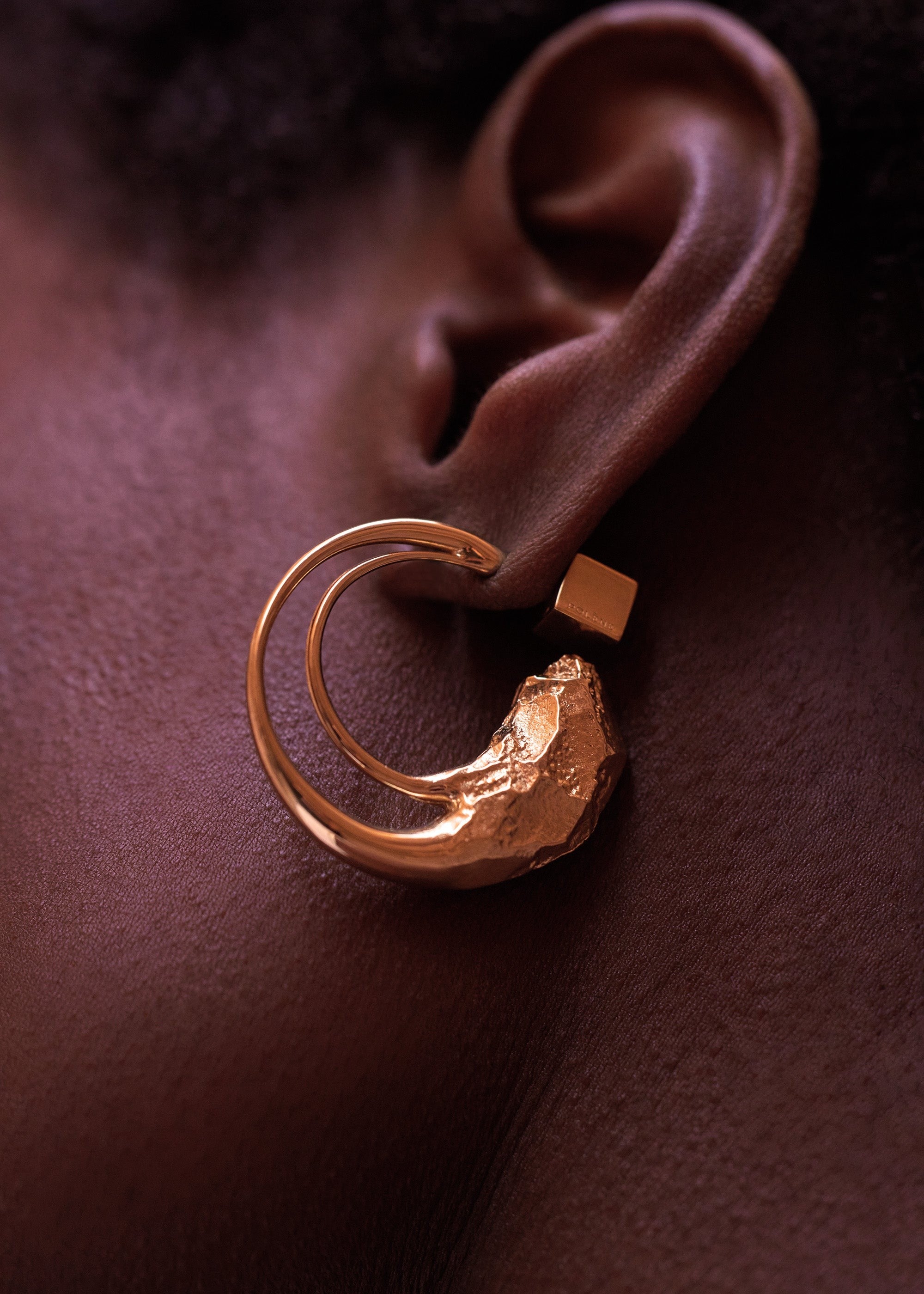 Hoop Earrings - 24 carat gold gilded
