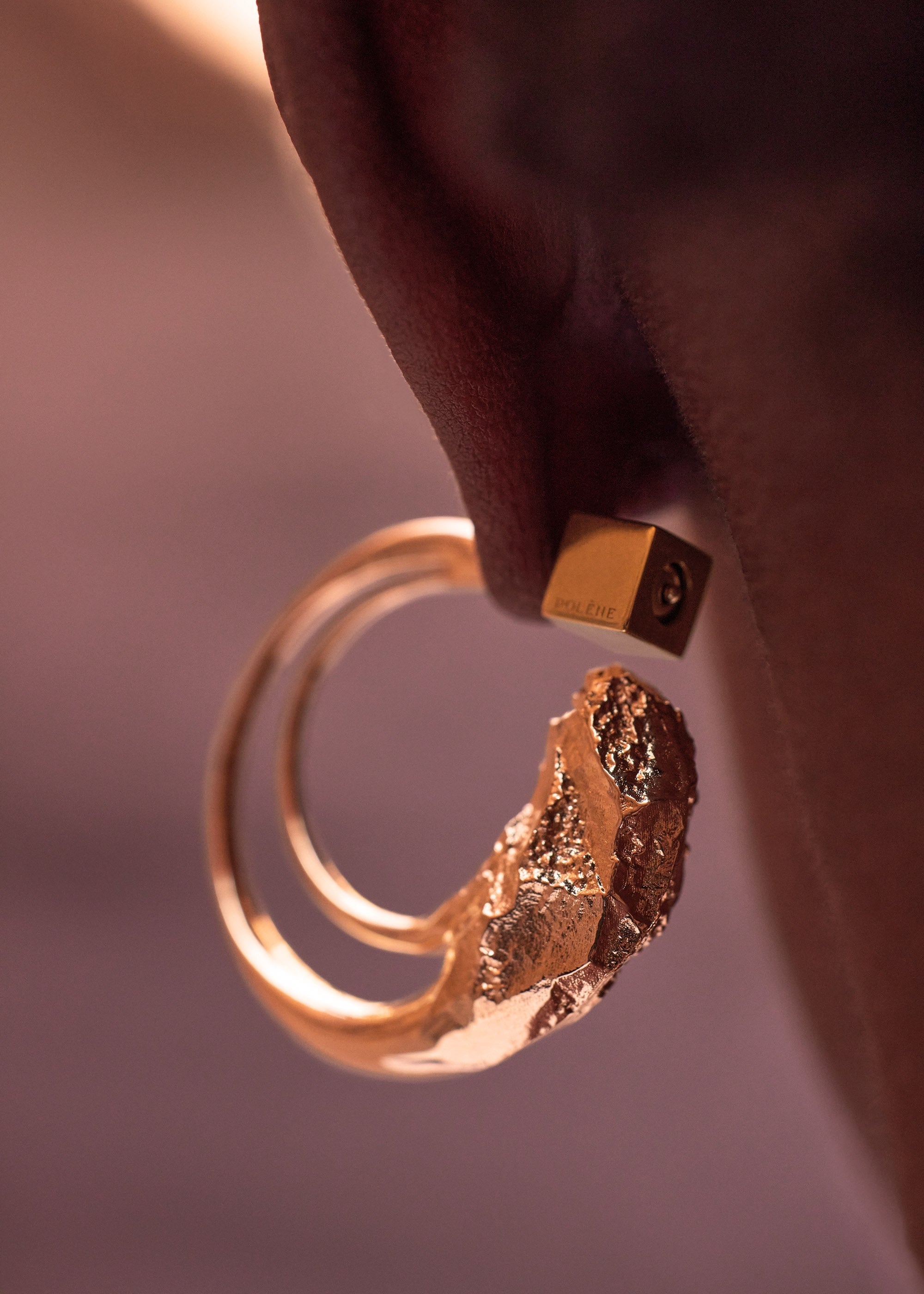 Hoop Earrings - 24 carat gold gilded