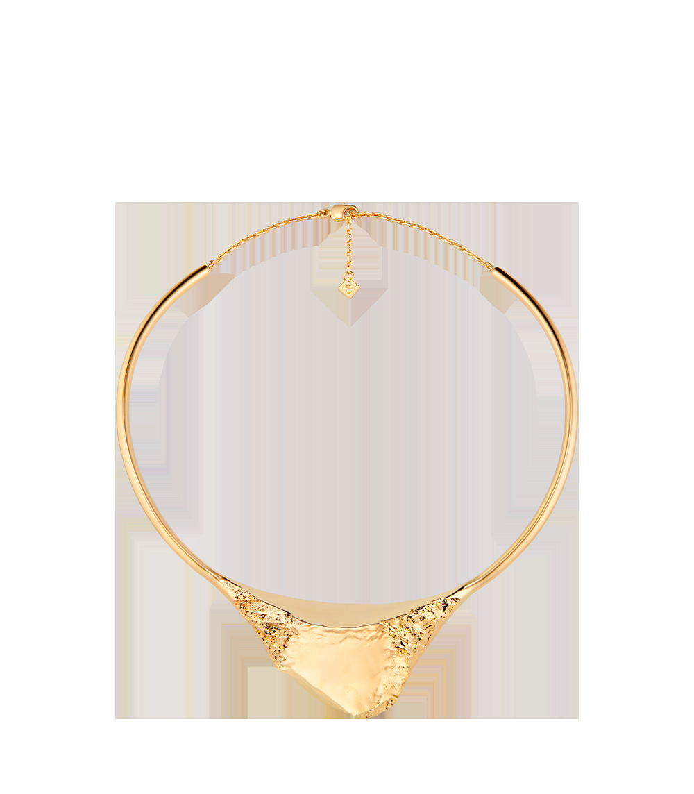 Necklace - 24 carat gold gilded
