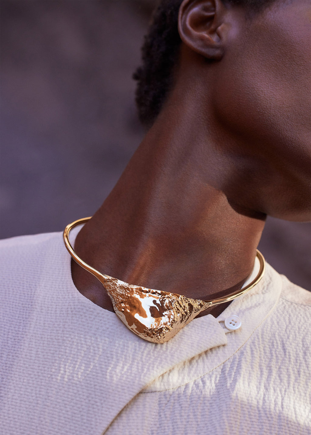 Necklace - 24 carat gold gilded