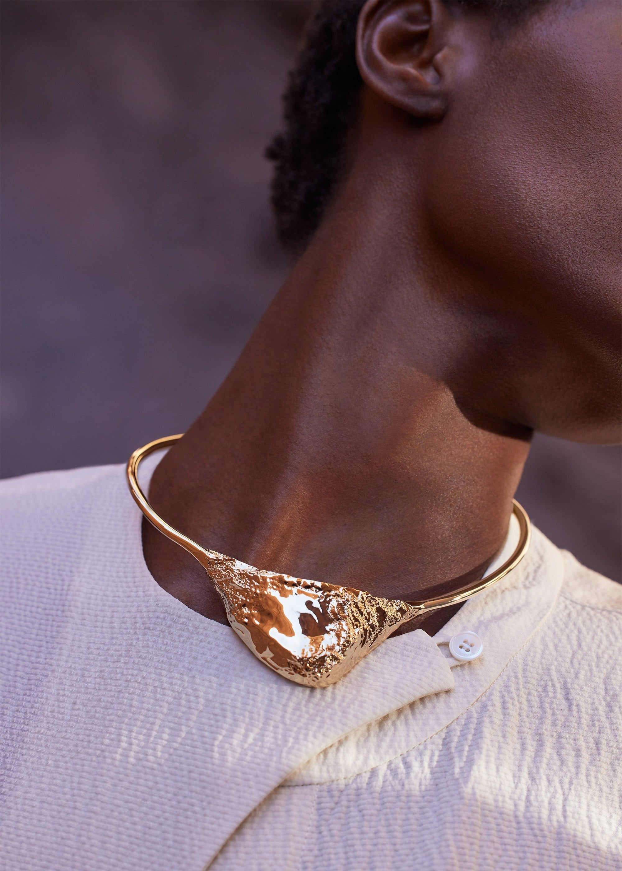 Necklace - 24 carat gold gilded