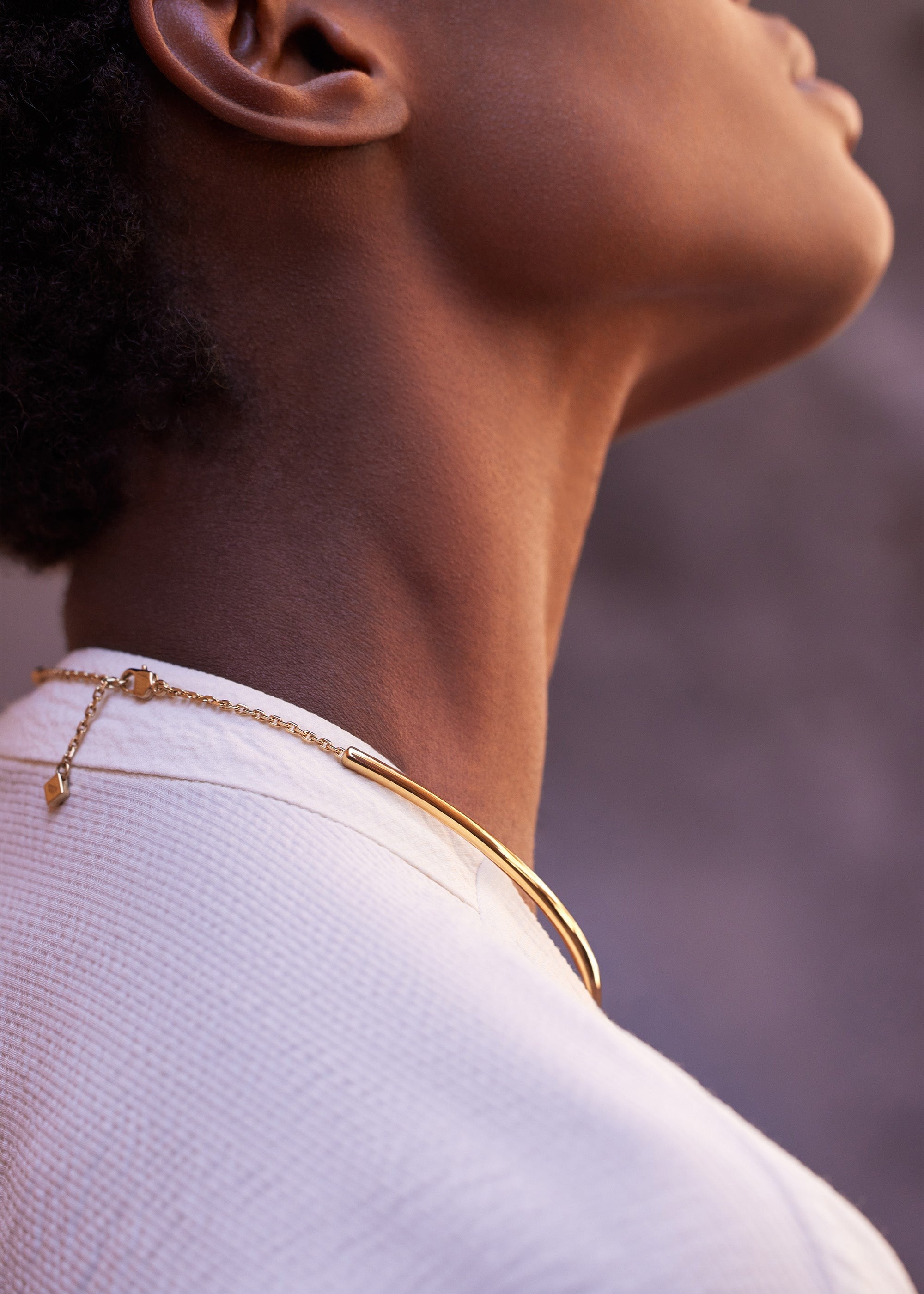 Necklace - 24 carat gold gilded