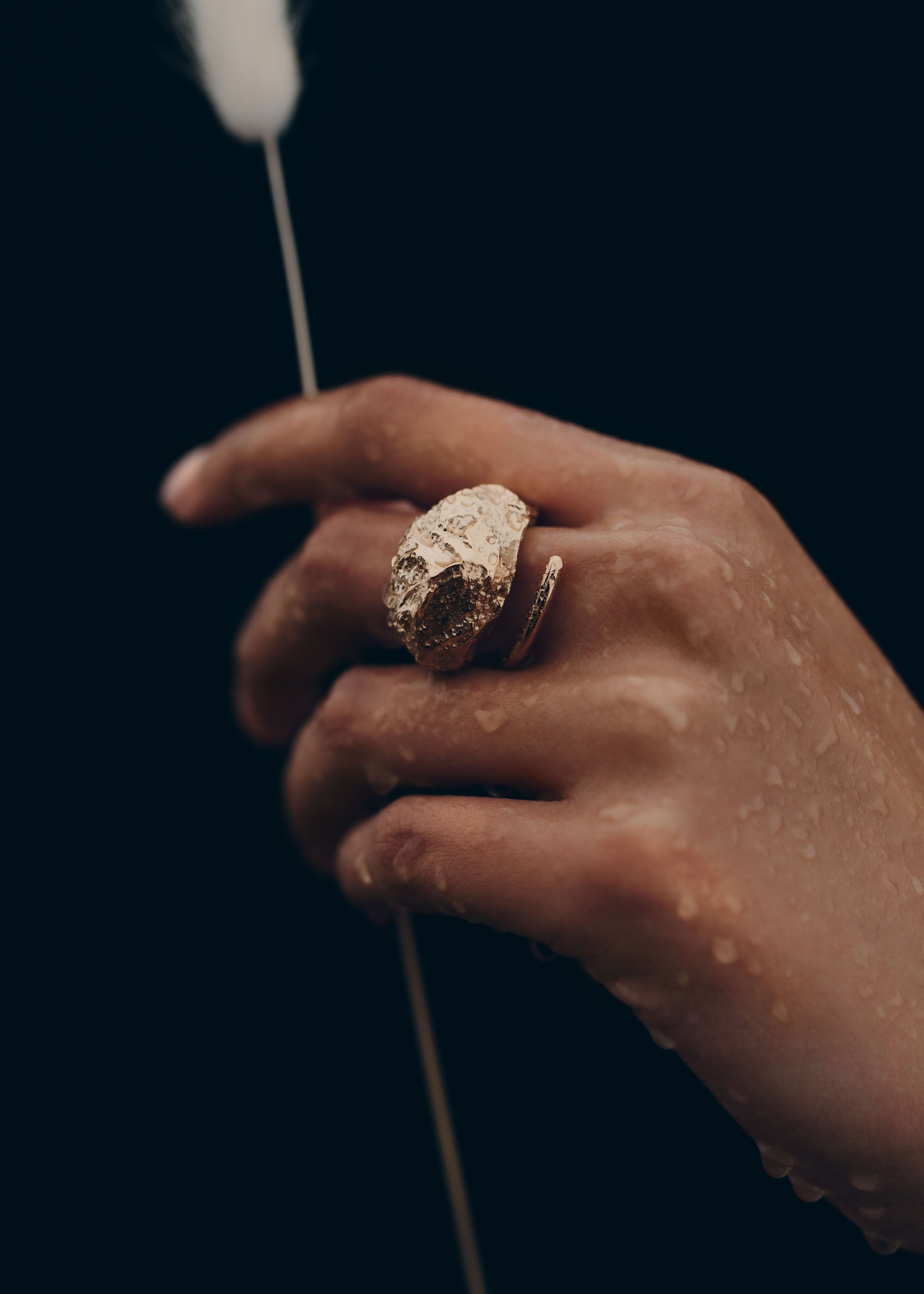 Ring - 24 carat gold gilded