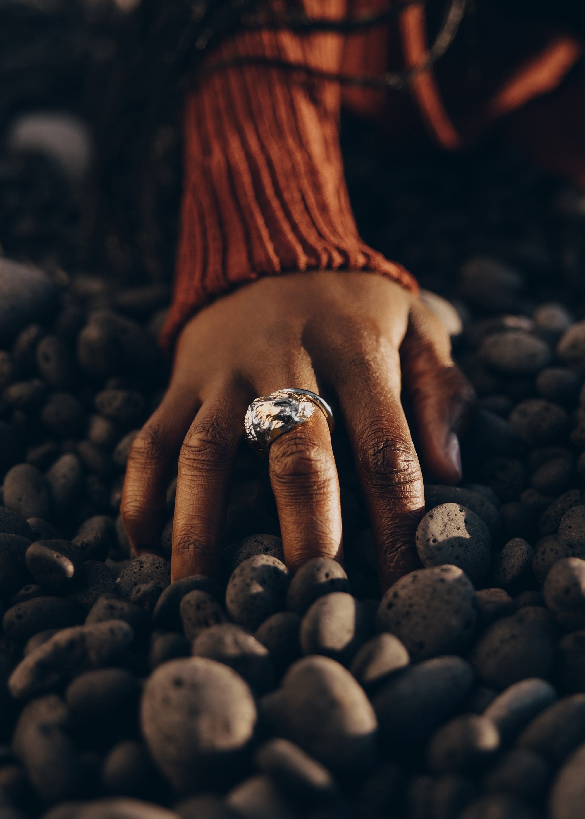 Ring - Duo palladium with 24 carat gold plating