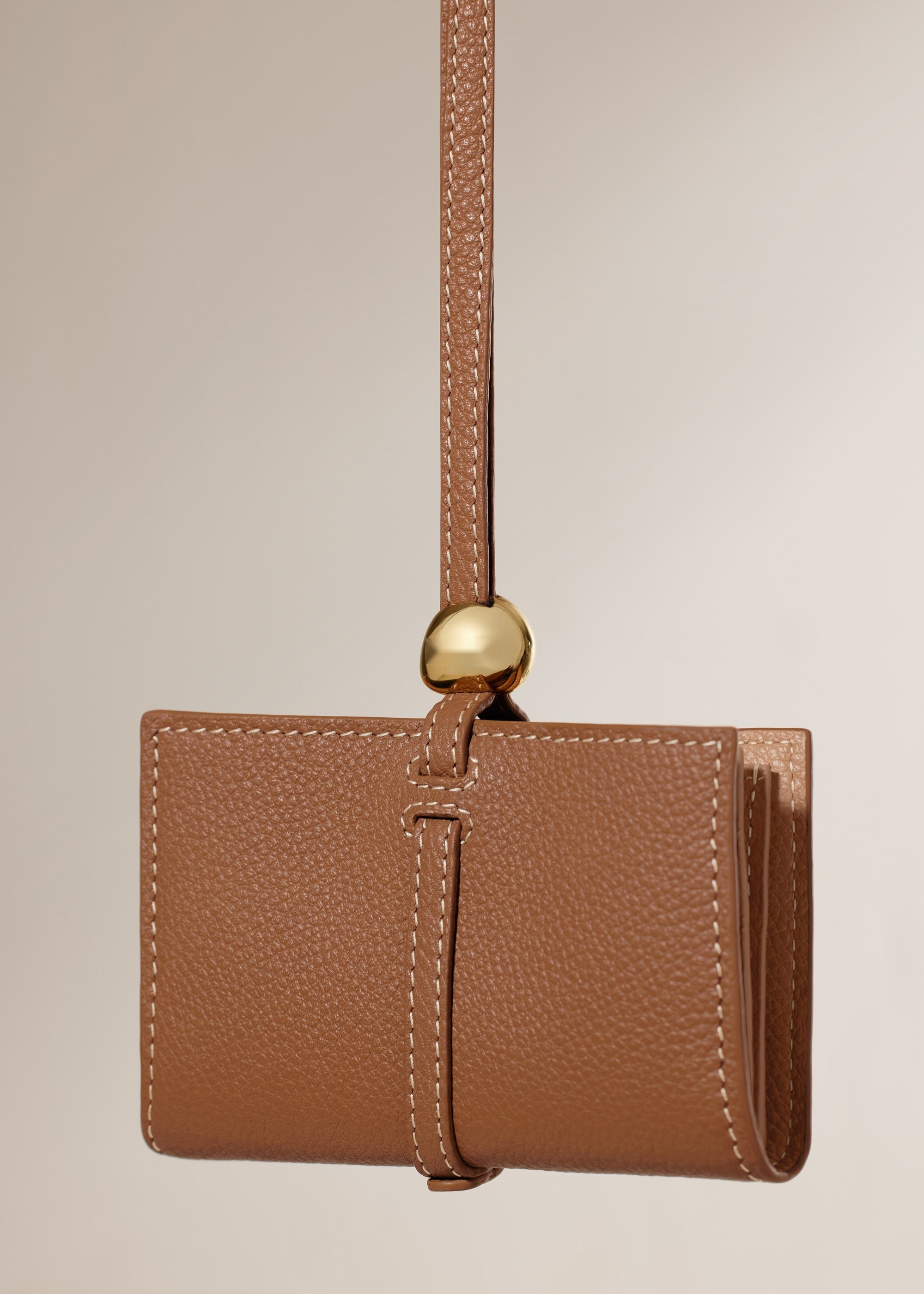 Card Holder - Textured Duo Camel