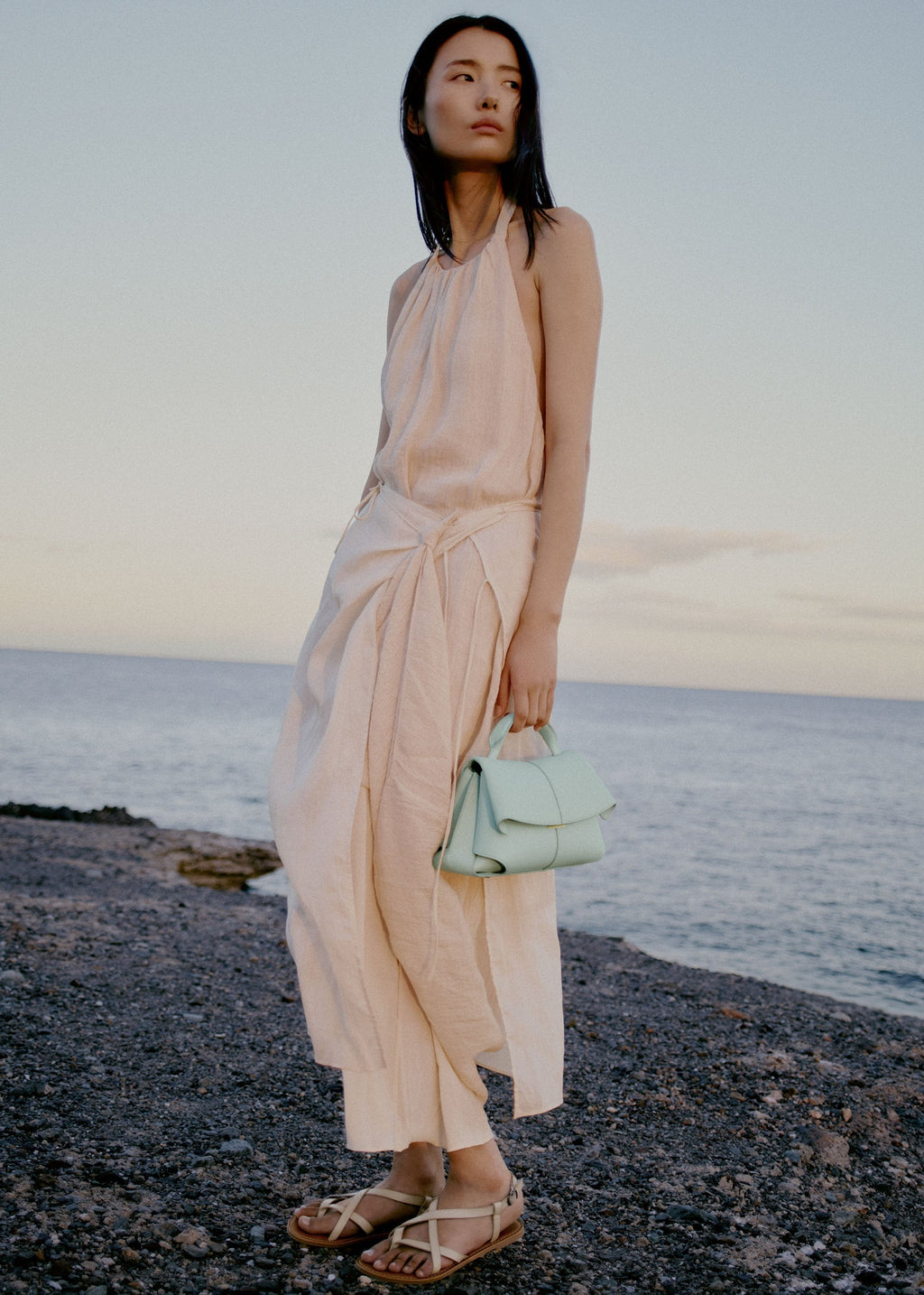 Mini Handbag - Textured Sea Foam