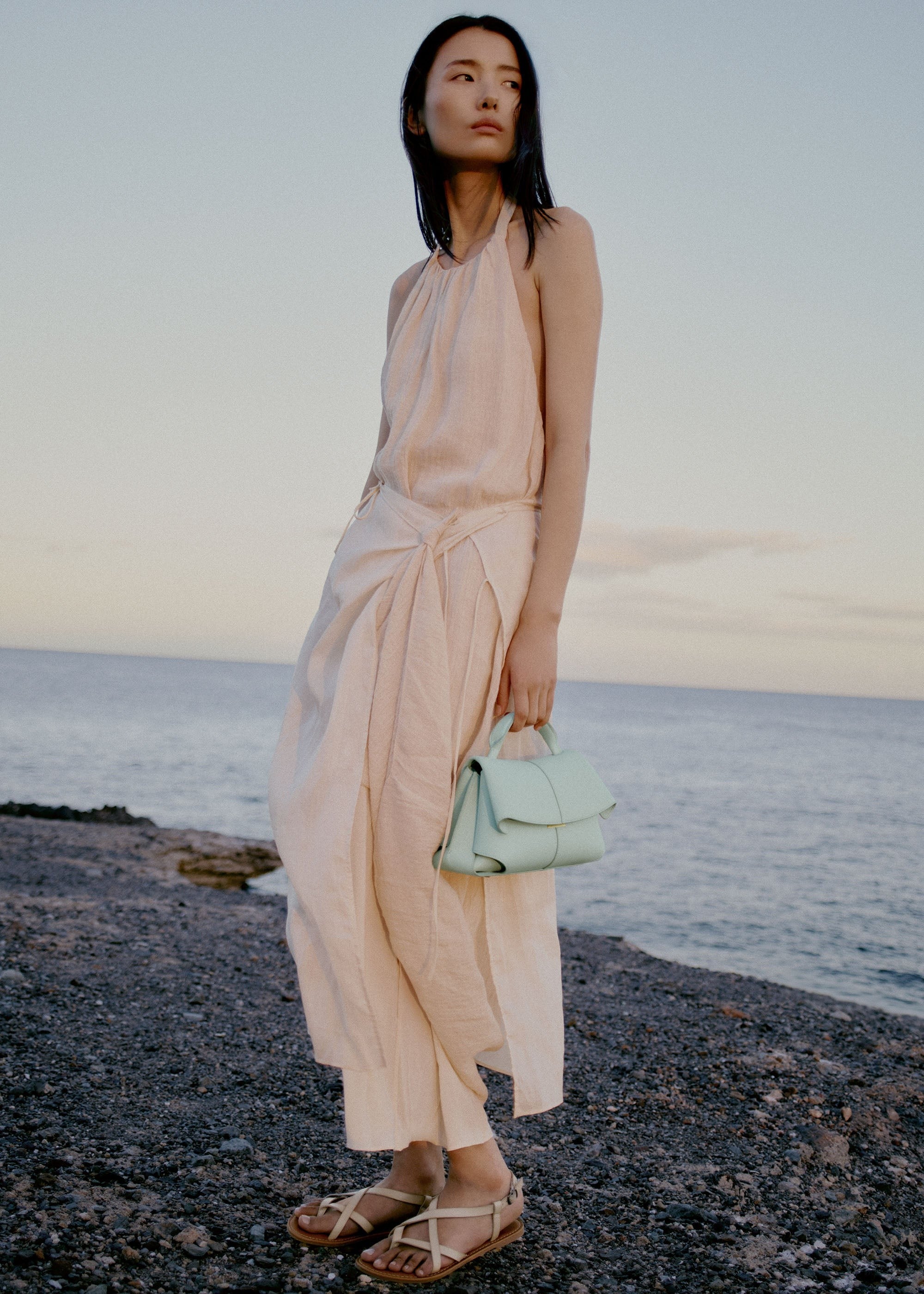 Mini Handbag - Textured Sea Foam