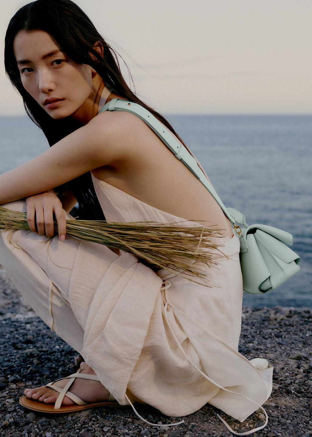 Mini Handbag - Textured Sea Foam