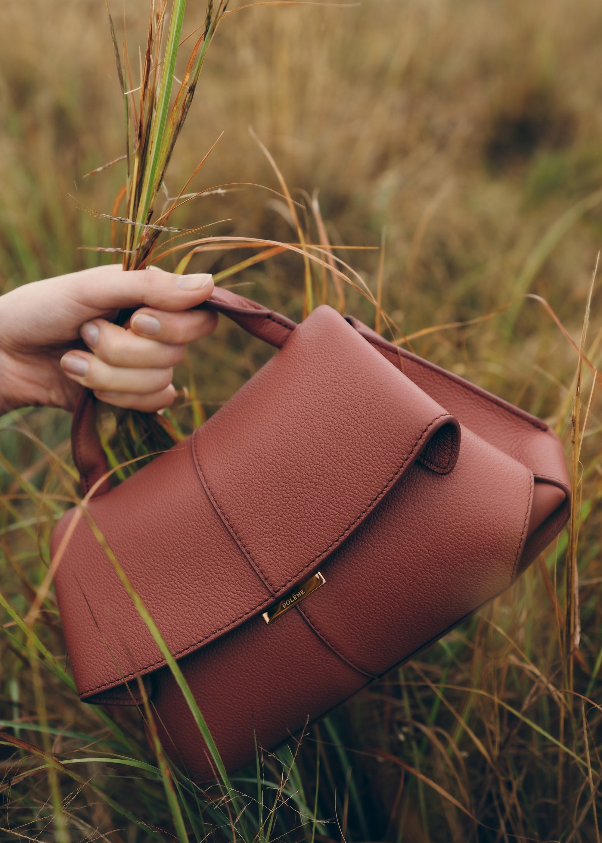 Mini Handbag - Textured Terracotta