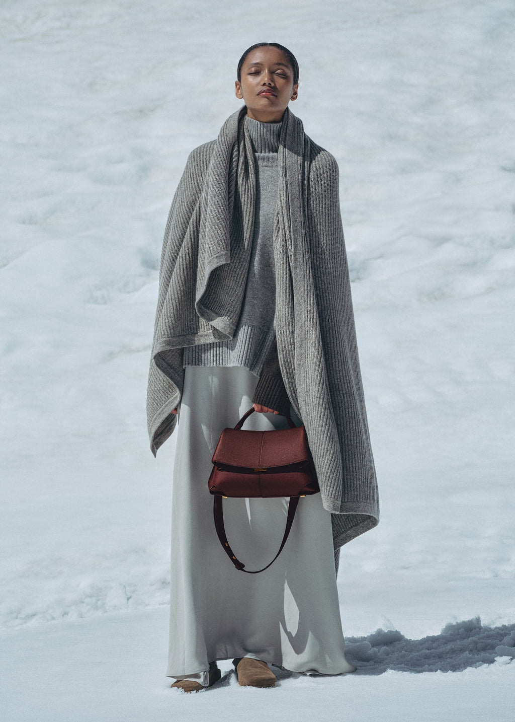 Handbag - Textured Black Cherry