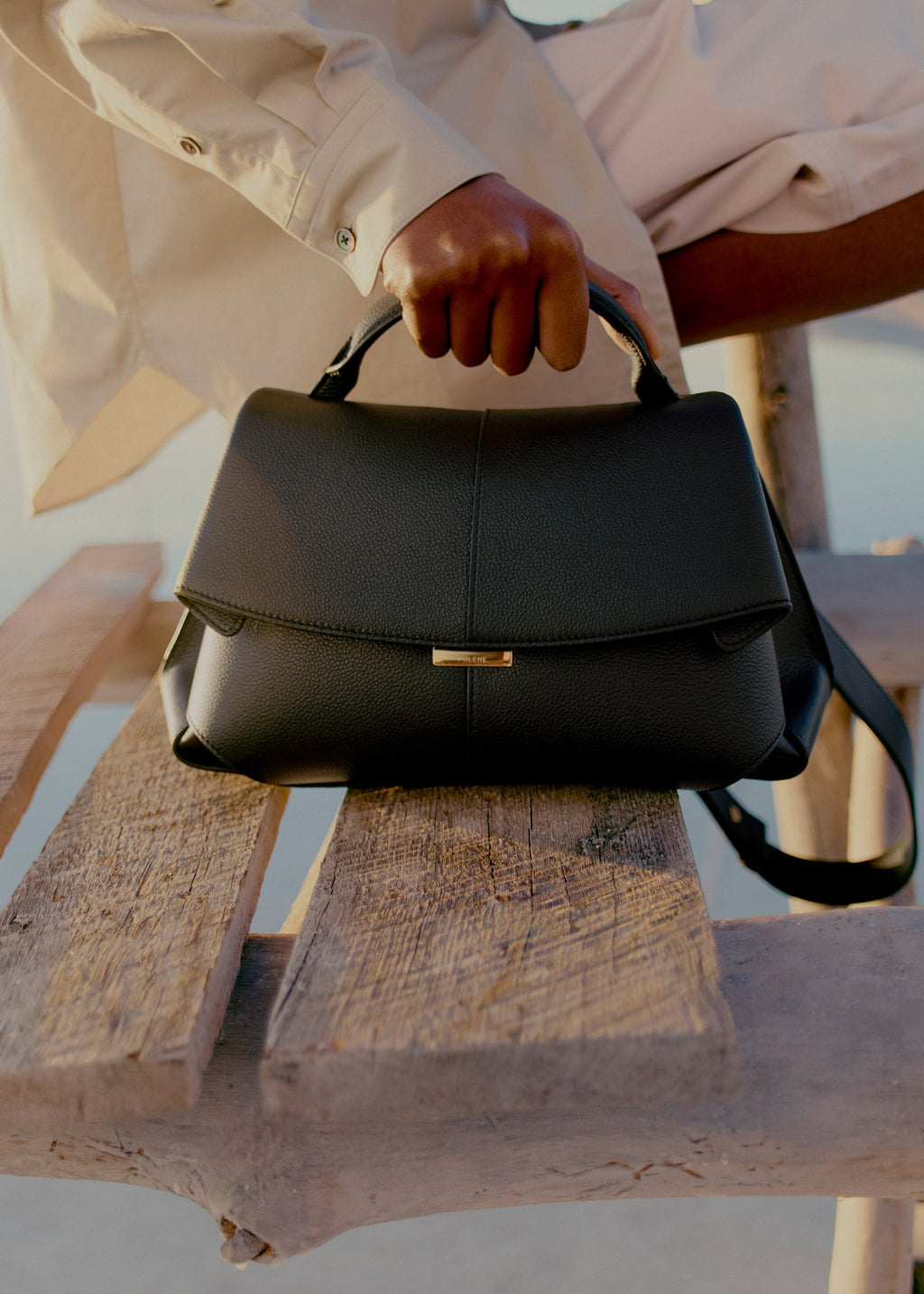 Handbag - Textured Black
