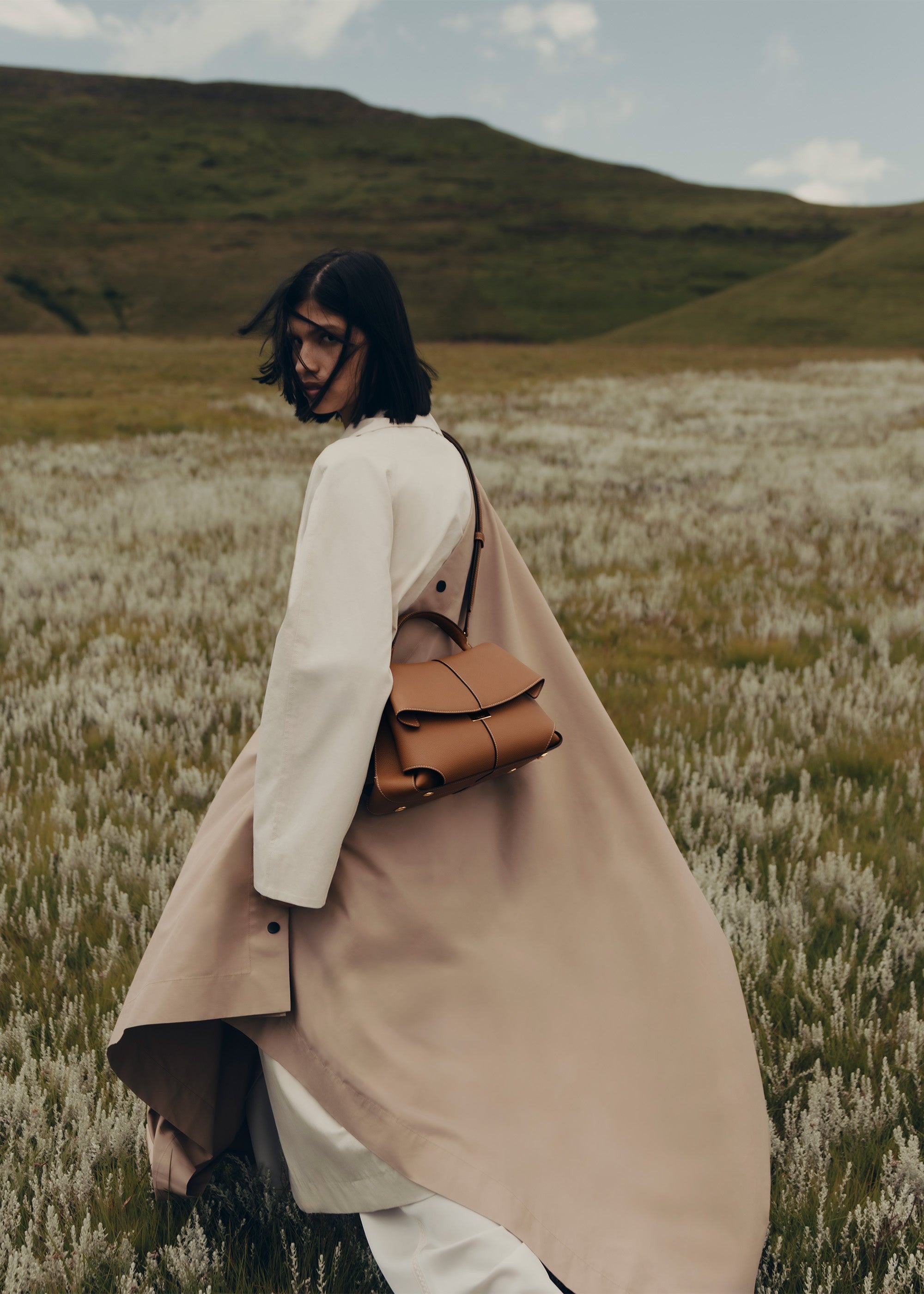 Handbag - Textured Camel